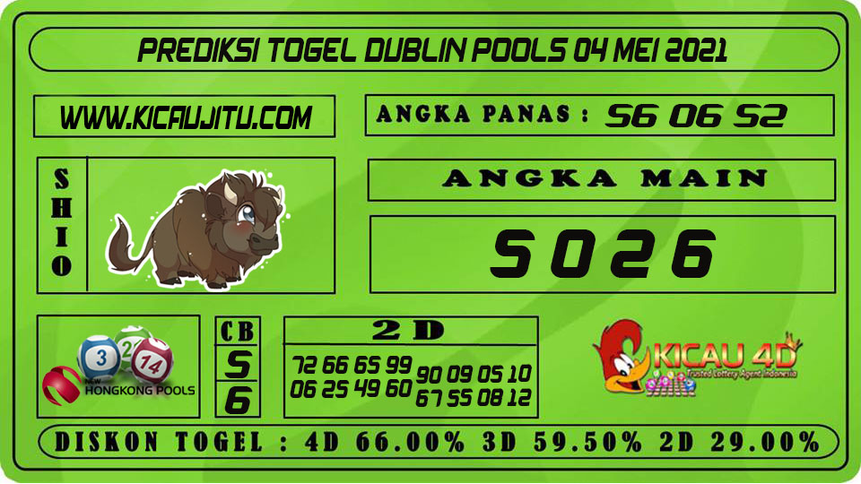 PREDIKSI TOGEL DUBLIN POOLS 04 MEI 2021