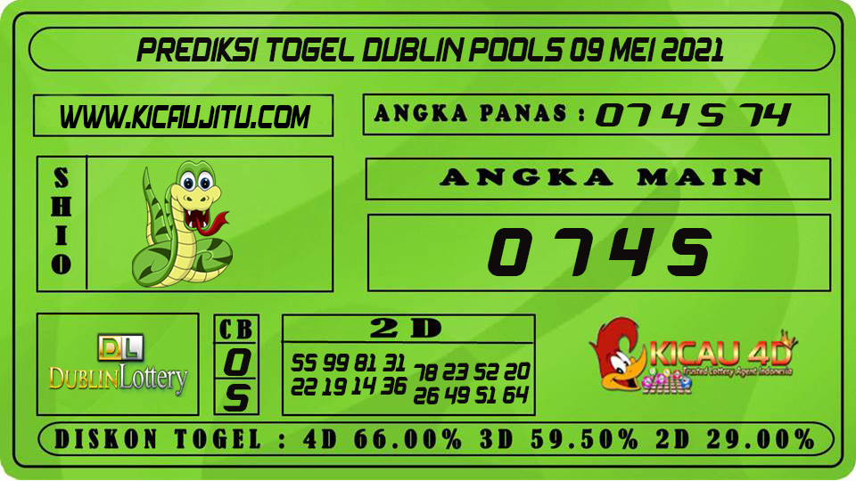 PREDIKSI TOGEL DUBLIN POOLS 09 MEI 2021