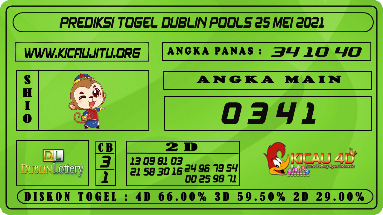 PREDIKSI TOGEL DUBLIN POOLS 25 MEI 2021