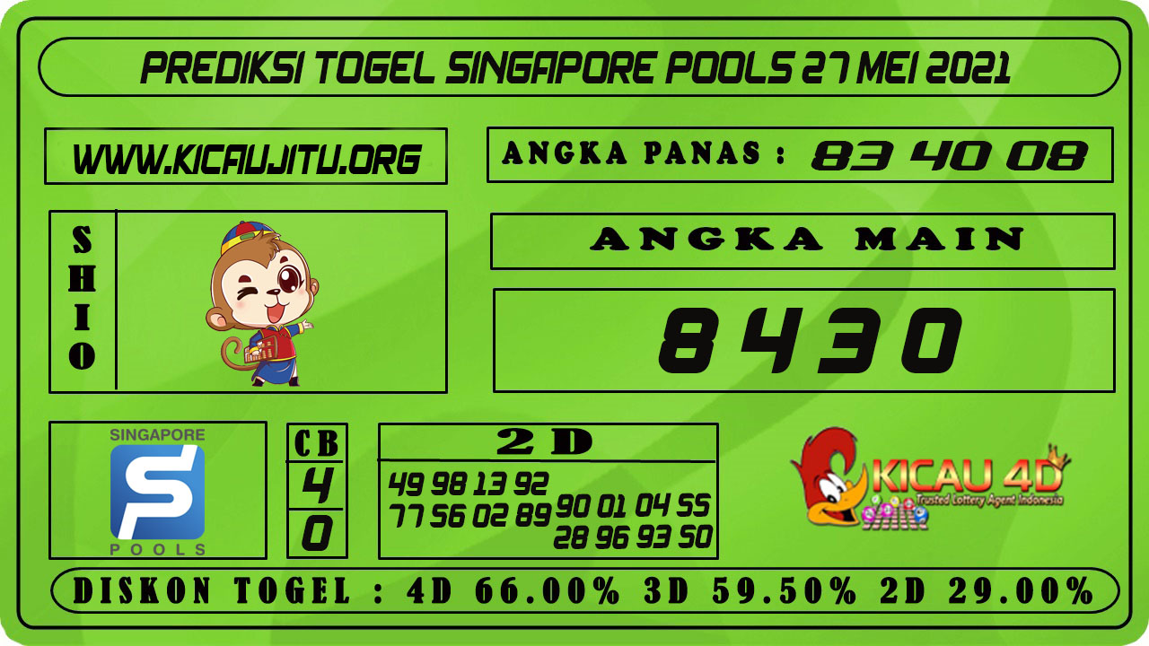 PREDIKSI TOGEL SINGAPORE POOLS 27 MEI 2021