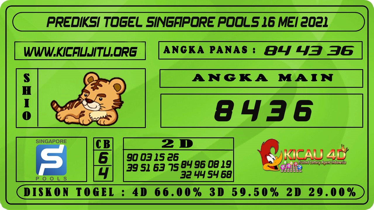 PREDIKSI TOGEL SINGAPORE POOLS 16 MEI 2021