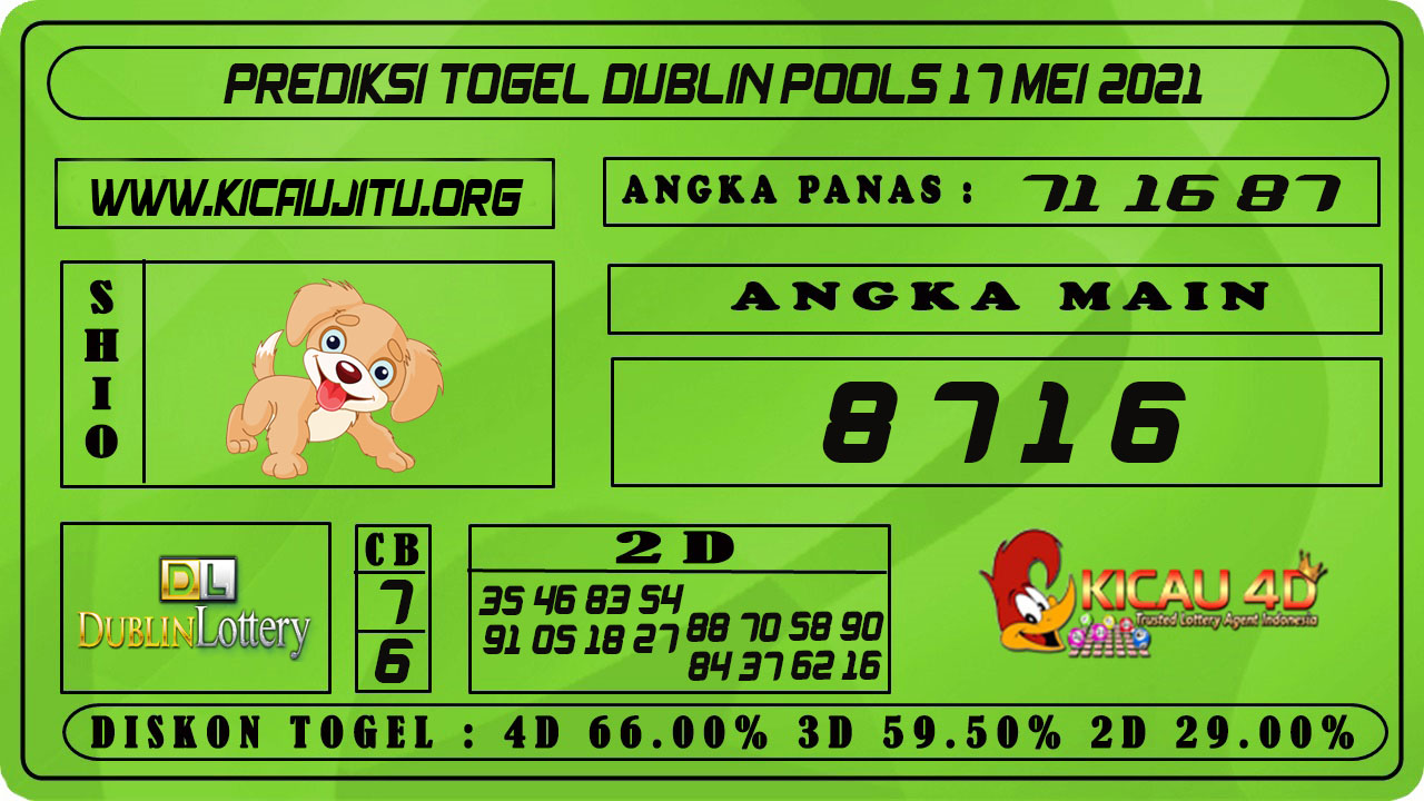 PREDIKSI TOGEL DUBLIN POOLS 17 MEI 2021