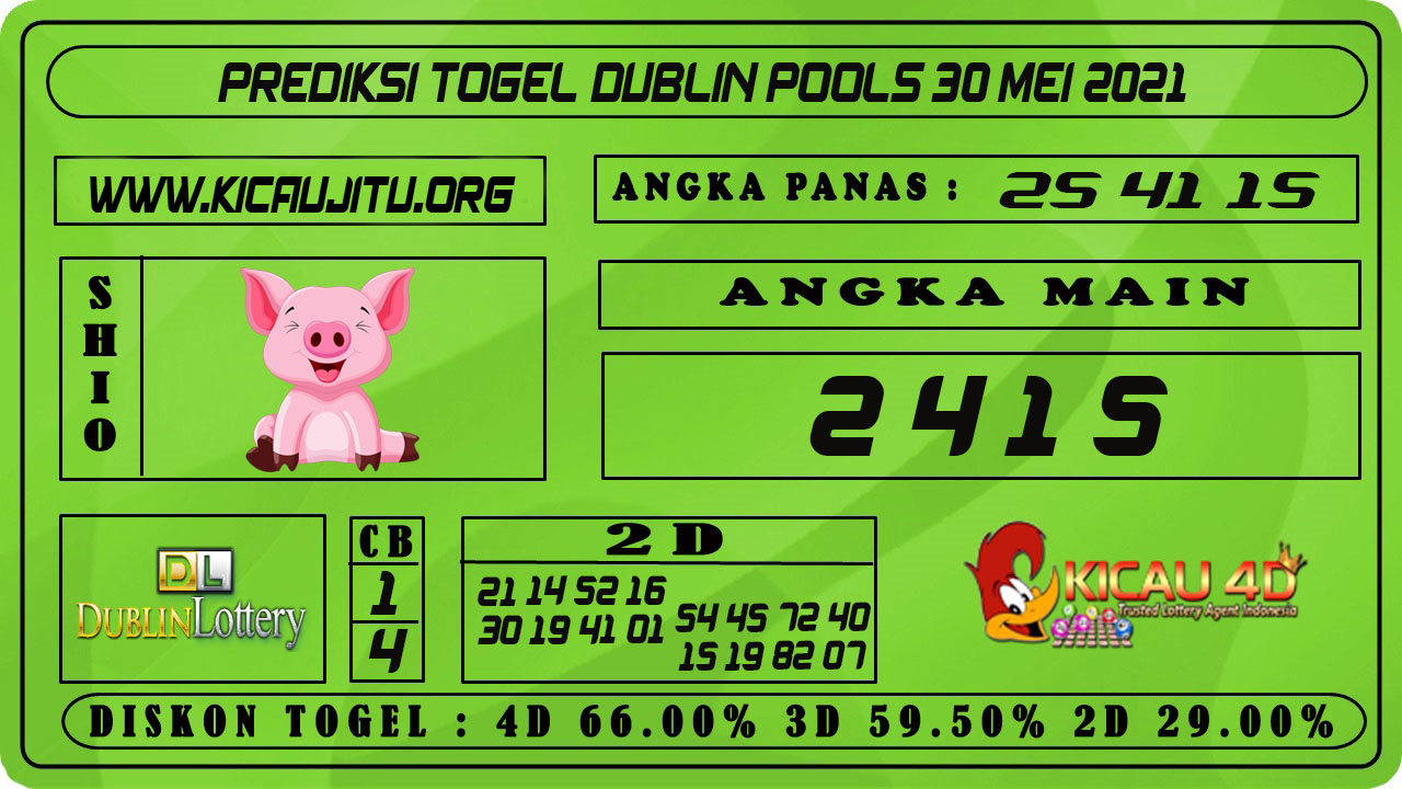 PREDIKSI TOGEL DUBLIN POOLS 30 MEI 2021