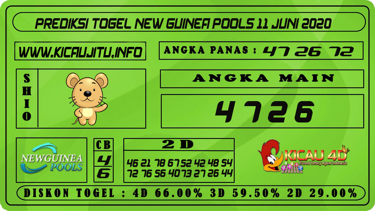 PREDIKSI TOGEL NEW GUINEA POOLS 11 JUNI 2021