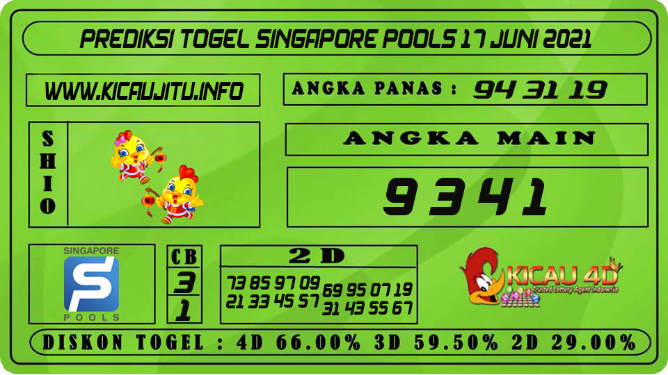 PREDIKSI TOGEL SINGAPORE POOLS 17 JUNI 2021