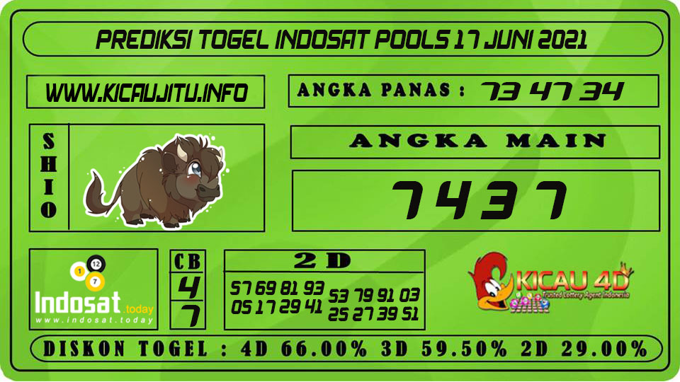 PREDIKSI TOGEL INDOSAT POOLS 17 JUNI 2021