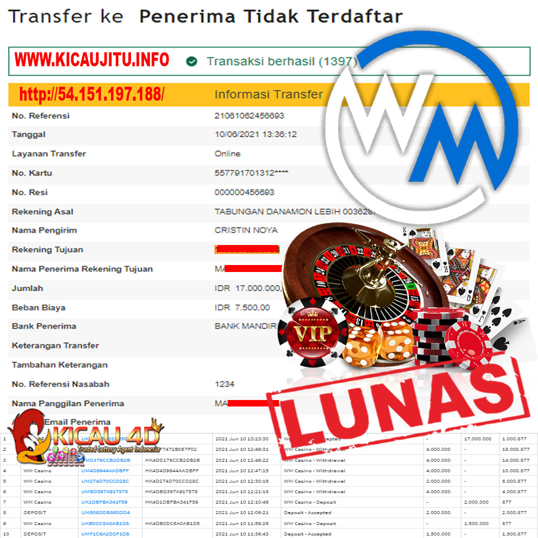 BUKTI JACKPOT KEMENANGAN MEMBER Rp 18.000.000 KICAU4D