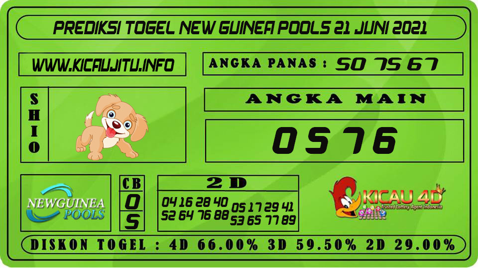 PREDIKSI TOGEL NEW GUINEA POOLS 21 JUNI 2021