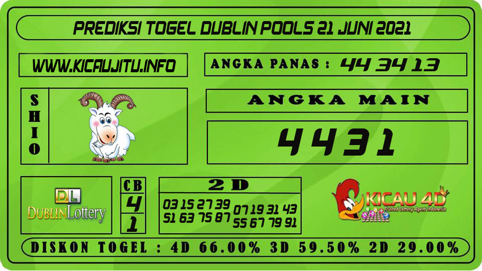 PREDIKSI TOGEL DUBLIN POOLS 21 JUNI 2021