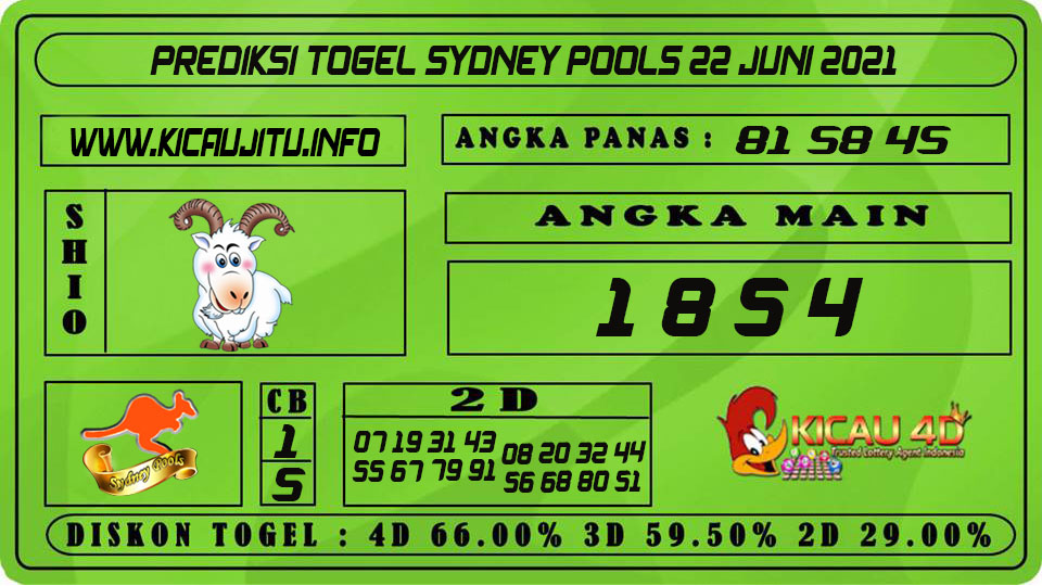 PREDIKSI TOGEL SYDNEY POOLS 22 JUNI 2021