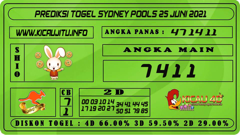 PREDIKSI TOGEL SYDNEY POOLS 25 JUNI 2021