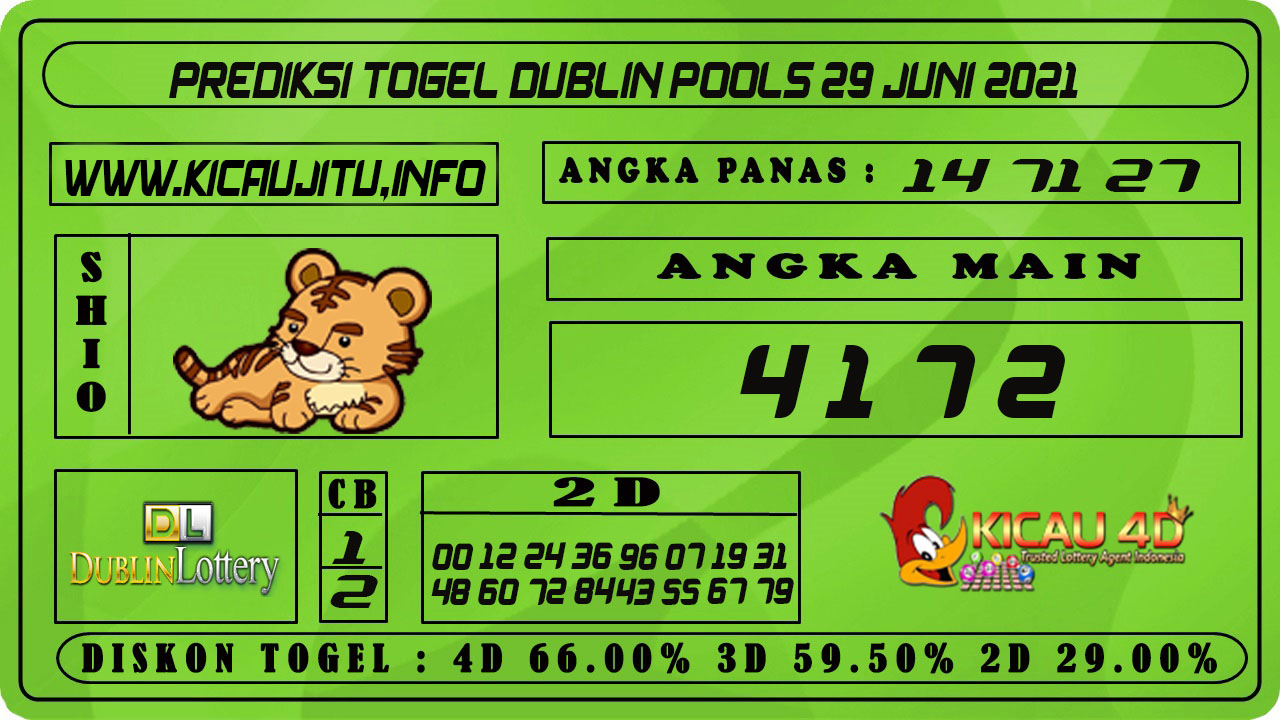 PREDIKSI TOGEL DUBLIN POOLS 29 JUNI 2021