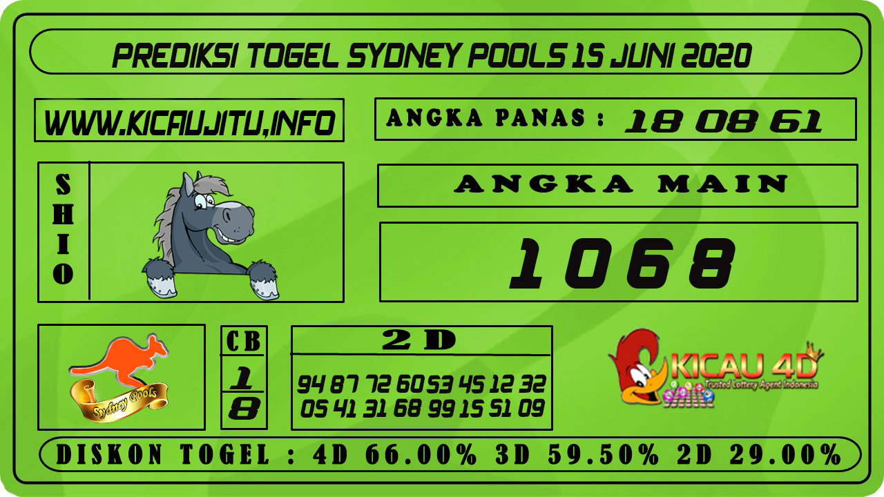 PREDIKSI TOGEL SYDNEY POOLS 15 JUNI 2021