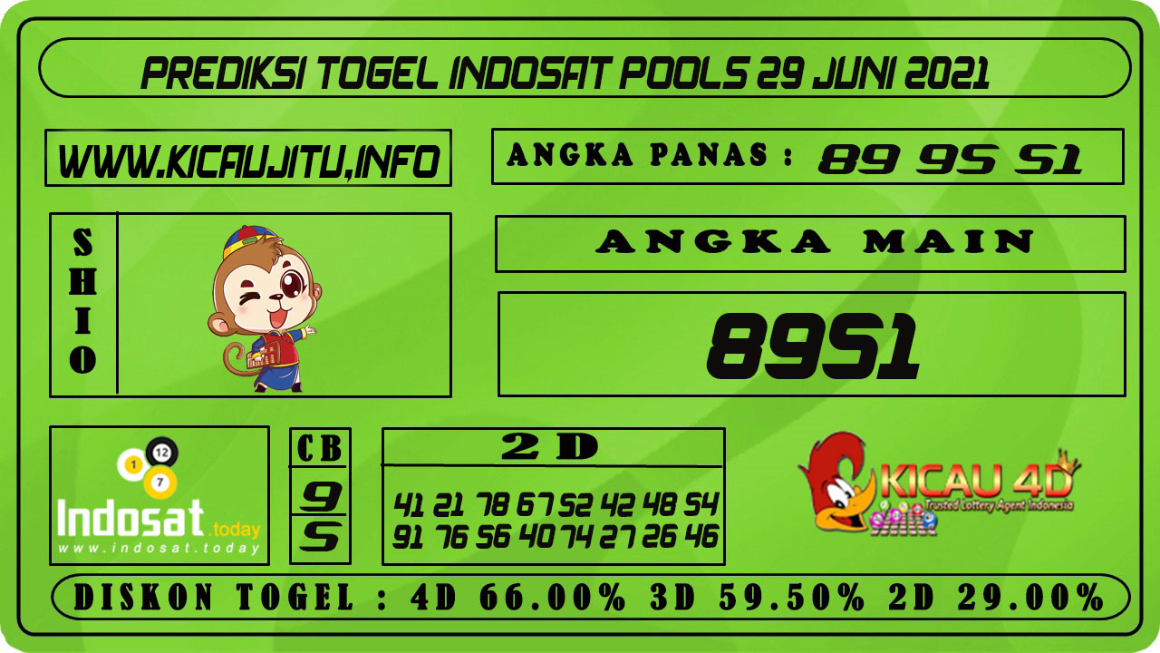 PREDIKSI TOGEL INDOSAT POOLS 29 JUNI 2021