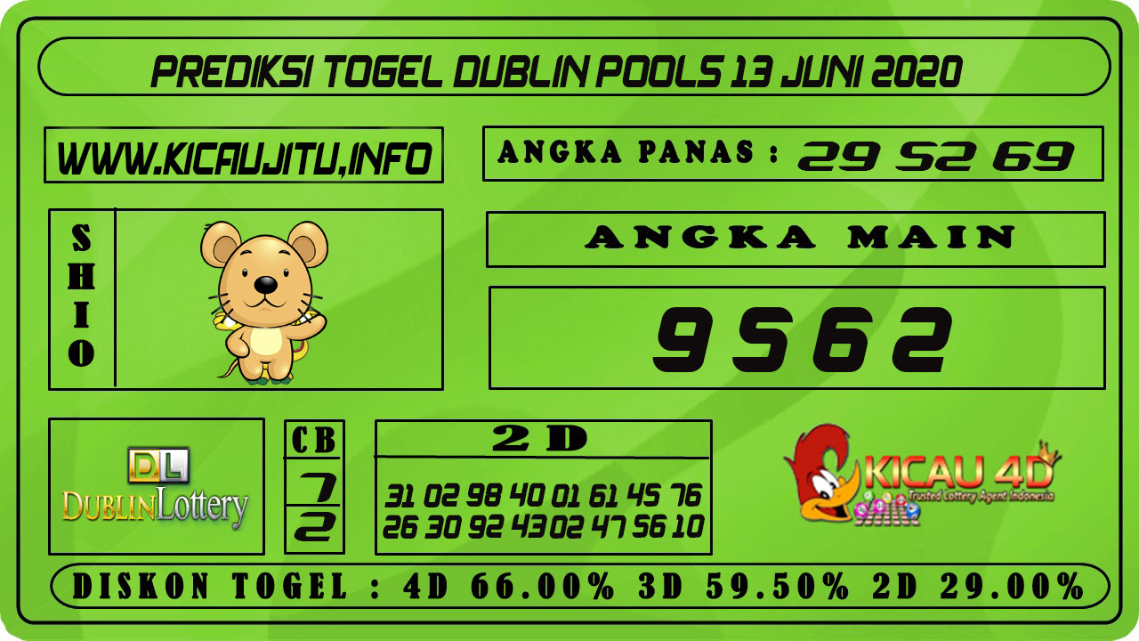 PREDIKSI TOGEL DUBLIN POOLS 13 JUNI 2021