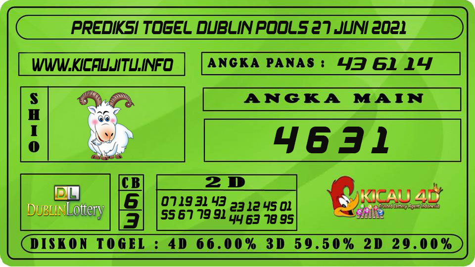 PREDIKSI TOGEL DUBLIN POOLS 27 JUNI 2021