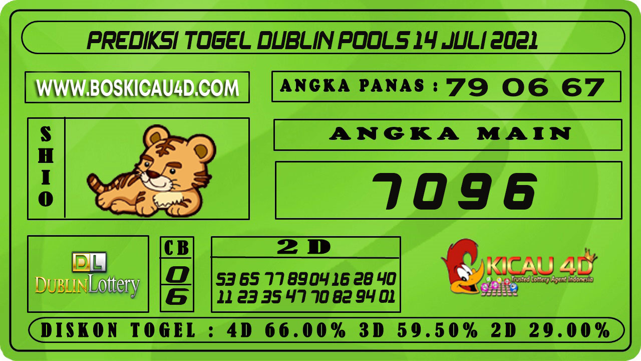 PREDIKSI TOGEL DUBLIN POOLS 14 JULI 2021