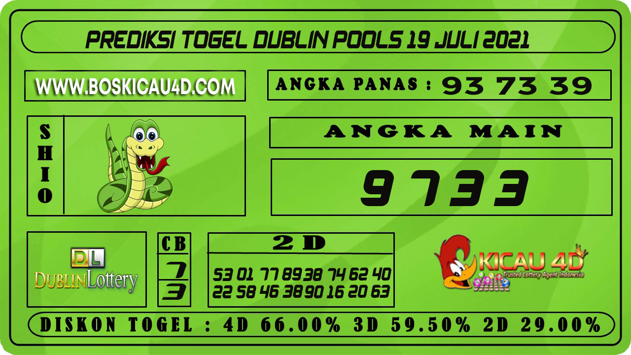 PREDIKSI TOGEL DUBLIN POOLS 19 JULI 2021