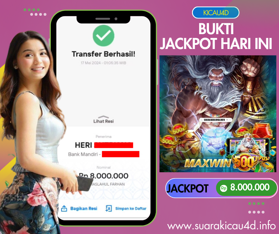 BUKTI JACKPOT KEMENANGAN 17MEI