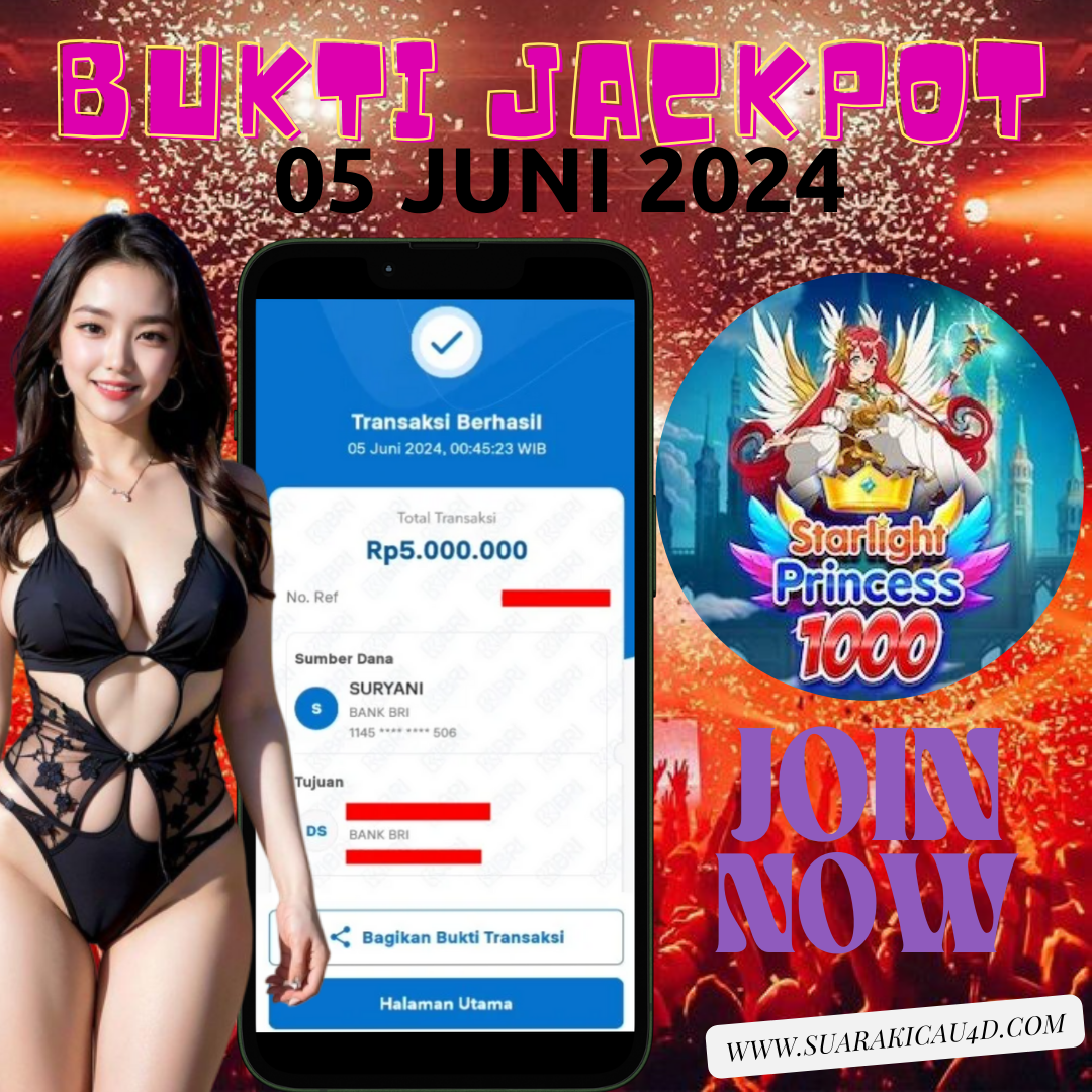 BUKTI JACKPOT KEMENANGAN 05JUNI