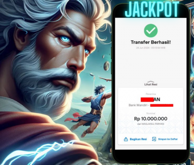 BUKTI JACKPOT KEMENANGAN 24JUNI