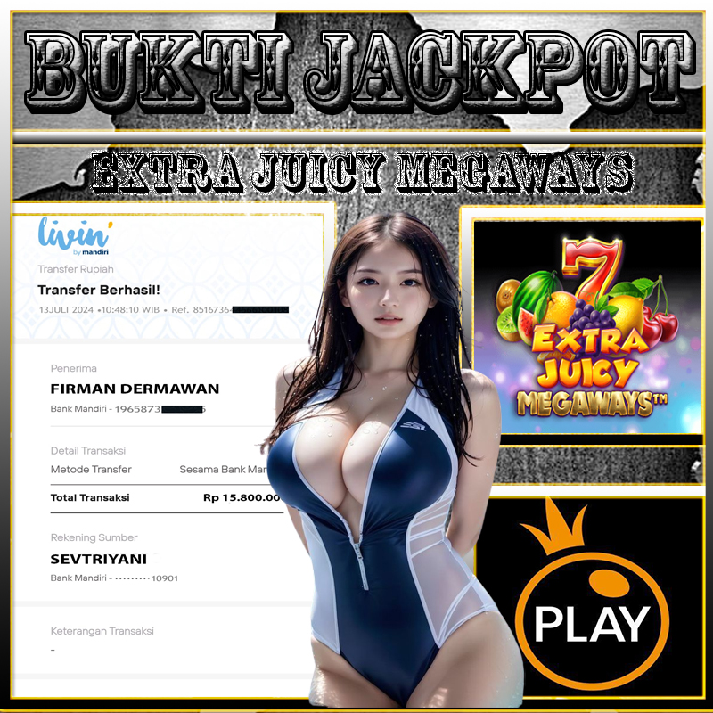 BUKTI JACKPOT KEMENANGAN 13JULY