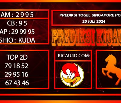 PREDIKSI TOGEL SINGAPORE 20JULY2024