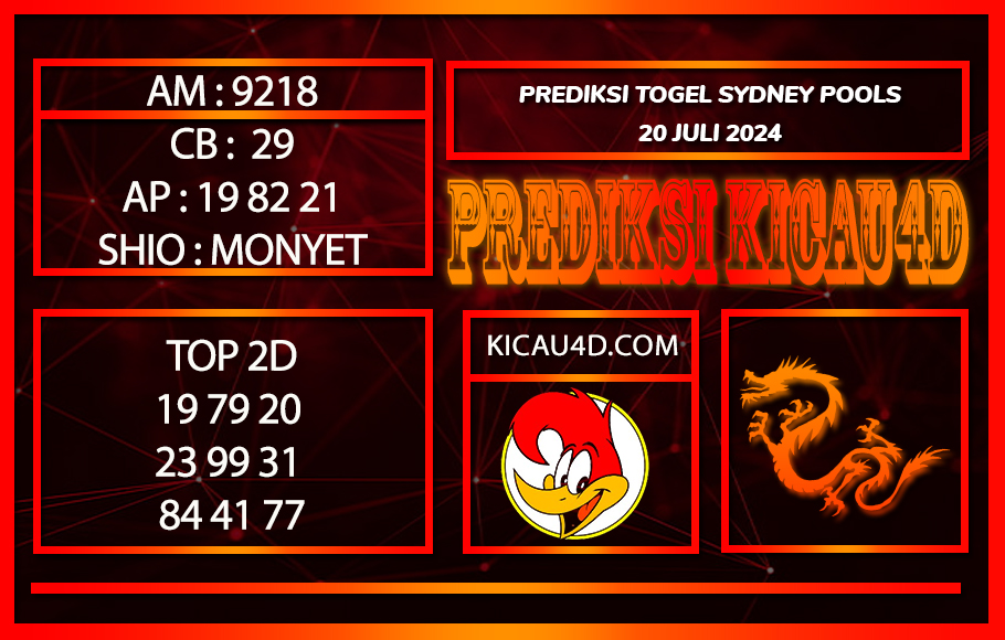 PREDIKSI TOGEL SYDNEY 20JULY2024