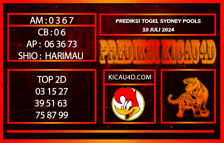 PREDIKSI TOGEL SYDNEY 10JULY2024