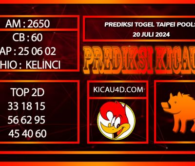 PREDIKSI TOGEL TAIPEI 20JULY2024