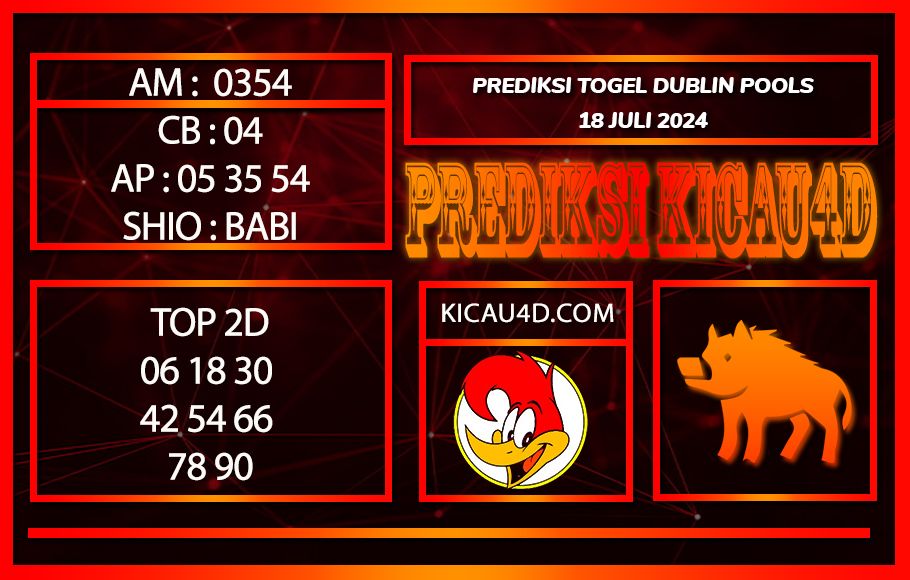 PREDIKSI TOGEL DUBLIN 18JULY2024