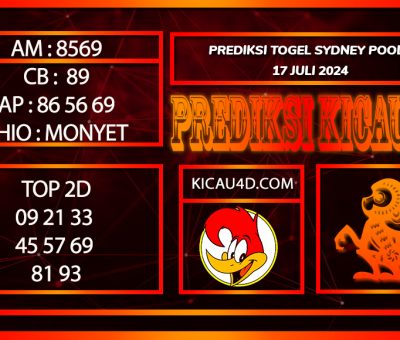 PREDIKSI TOGEL SYDNEY 17JULY2024