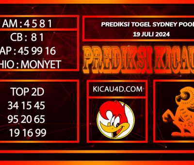 PREDIKSI TOGEL SYDNEY 19JULY2024