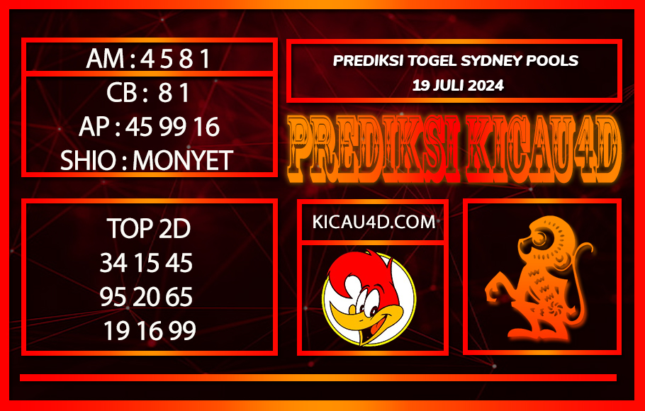 PREDIKSI TOGEL SYDNEY 19JULY2024