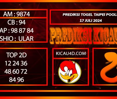 PREDIKSI TOGEL TAIPEI 17JULY2024