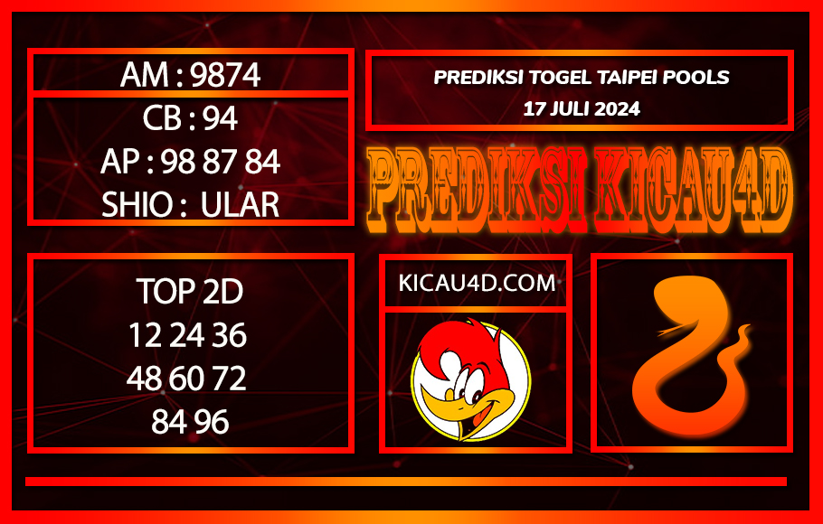 PREDIKSI TOGEL TAIPEI 17JULY2024