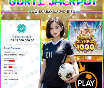 BUKTI JACKPOT KEMENANGAN 14JULY