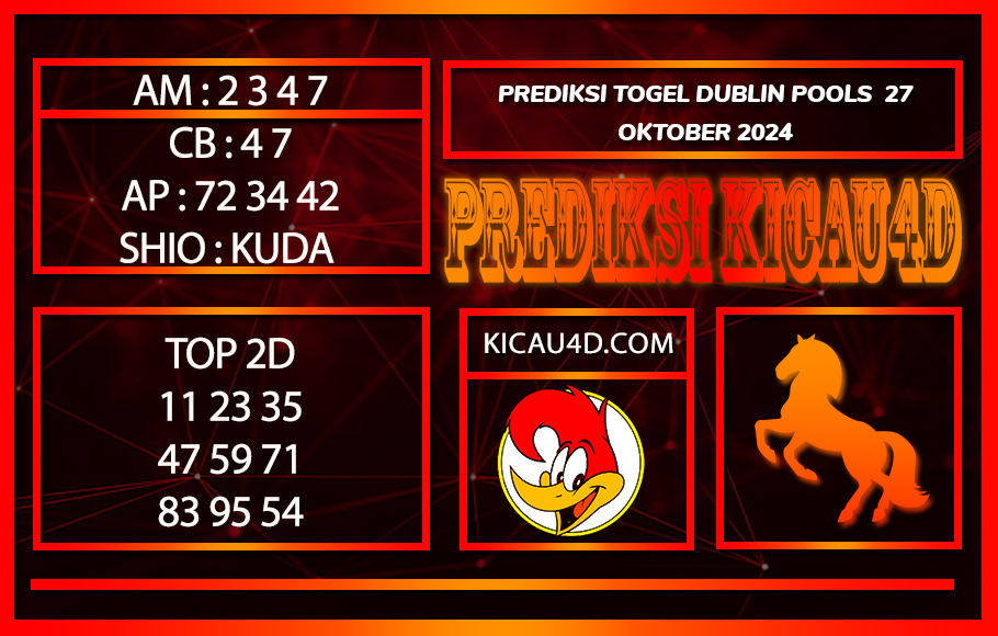 PREDIKSI TOGEL DUBLIN POOLS 27 OKTOBER 2024