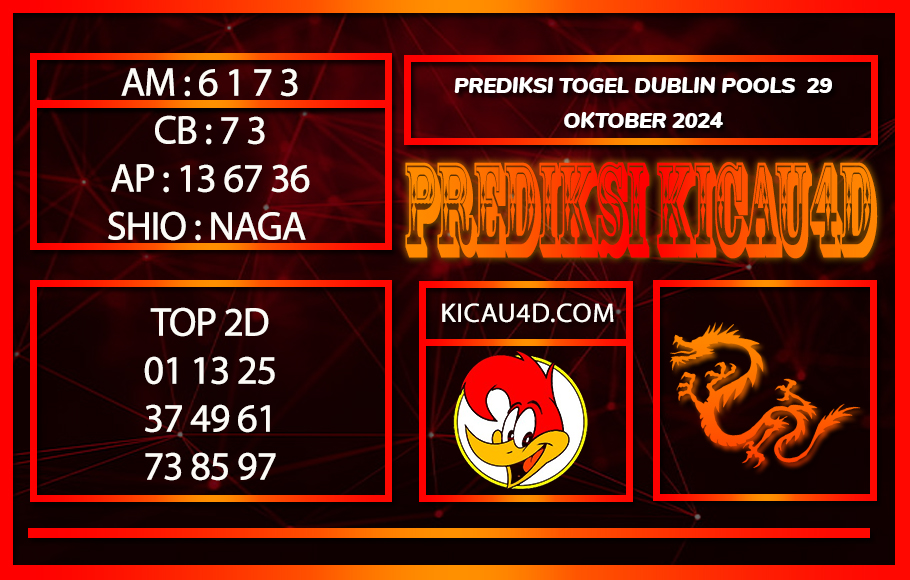 PREDIKSI TOGEL DUBLIN POOLS 29 OKTOBER 2024