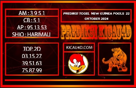 PREDIKSI TOGEL NEW GUINEA POOLS 22 OKTOBER 2024