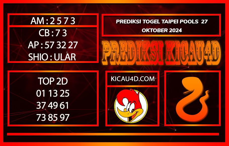 PREDIKSI TOGEL TAIPEI POOLS 27 OKTOBER 2024