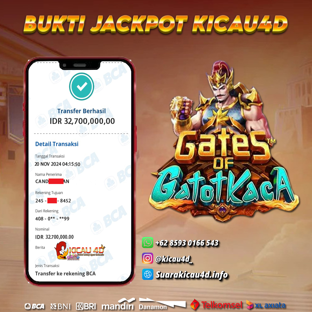 BUKTI JACKPOT KEMENANGAN 20 NOVEMBER 2024