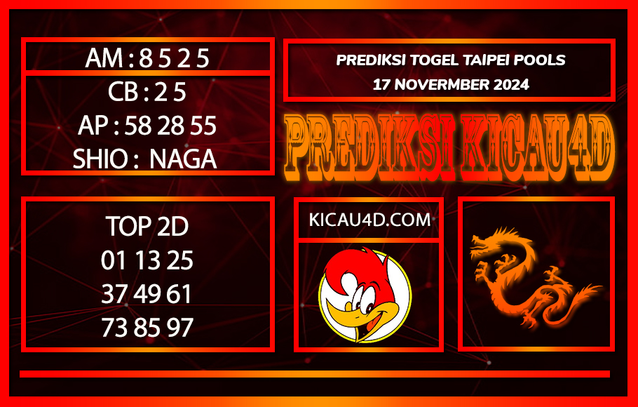 PREDIKSI TOGEL TAIPEI POOLS 17 NOVEMBER 2024