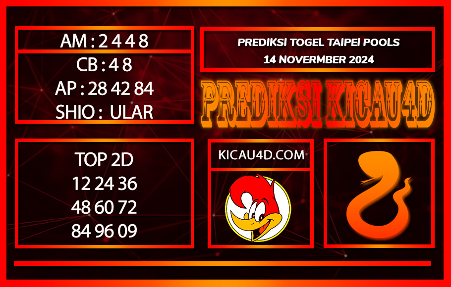 PREDIKSI TOGEL TAIPEI POOLS 14 NOVEMBER 2024