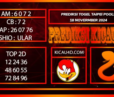 PREDIKSI TOGEL TAIPEI POOLS 18 NOVEMBER 2024