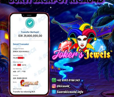 BUKTI JACKPOT KEMENANGAN 28 NOVEMBER 2024