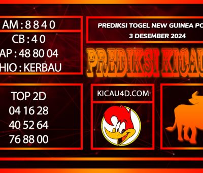 PREDIKSI TOGEL NEW GUINEA POOLS 3 DESEMBER 2024